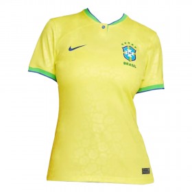 Camiseta de fútbol Brasil Mujer 1ª equipación Copa Mundo 2022